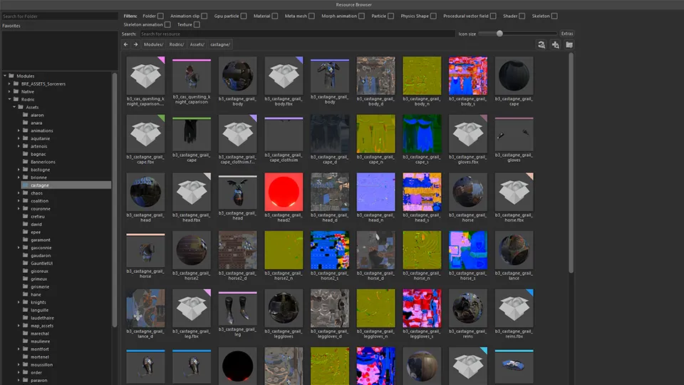 Imported game assets